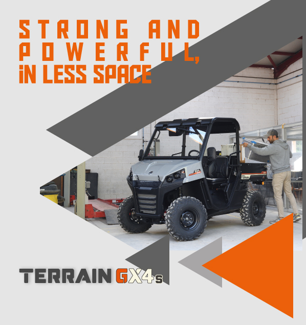 New Terrain GX4s, a more compact work utv while maintaining comfort